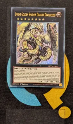 MZTM-EN014 Divine Golden Shadow Dragon Dragluxion Ultra Rare YuGiOh - Image 1