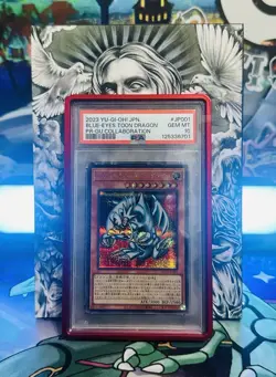 PSA 10 Gem Mint Blue-Eyes Toon Dragon GUC1-JP001 GU Collaboration 2023 POP 72🔥 - Image 1