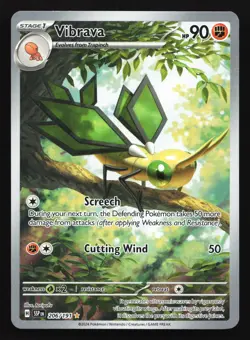 Vibrava 206/191 Surging Sparks Illustration Rare Pokemon Card - Image 1