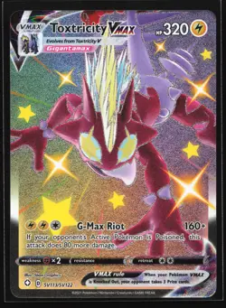 Toxtricity VMAX SV113 Shining Fates Shiny Vault Shiny Holo Rare Pokemon Card - Image 1