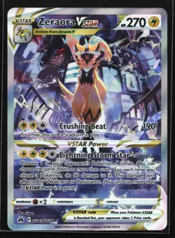 Zeraora VSTAR GG43 Crown Zenith Galarian Gallery Ultra Rare Pokemon Card - Image 1