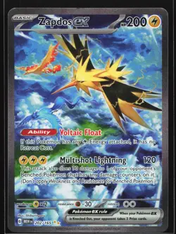 Zapdos ex 202/165 MEW EN-151 Special Illustration Rare Pokemon Card - Image 1