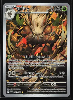 Shiftry 163/162 Temporal Forces Illustration Rare Pokemon Card - Image 1