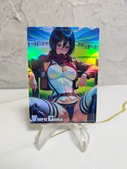 Mikasa Trading Card Waifu Goddess Story Anime Girl holo Karte Manga Full Art - Image 1