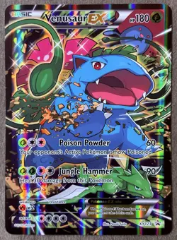 LARGE JUMBO CARD Venusaur EX XY123 Promo Lightly Played MP Europe Exclusive - Image 1