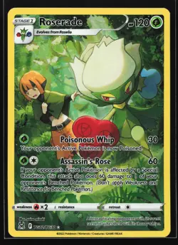 Roserade TG02 Lost Origin Trainer Gallery Ultra Rare Pokemon Card - Image 1
