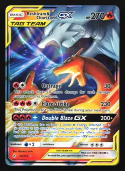 Reshiram & Charizard GX 20/214 SM - Unbroken Bonds Ultra Rare Pokemon Card - Image 1