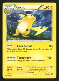 Raichu 43/146 Blister Exclusives Cosmos Holo Promo Pokemon Card - Image 1