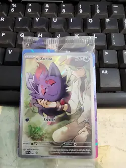 Pokemon N's Zorua 189 Sv: Scarlet & Violet Promo Card Holo Sealed - Image 1