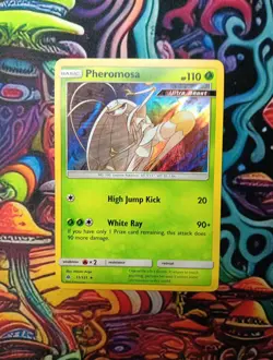 Pokemon Card Pheromosa 11/131 Forbidden Light Holo Rare Ultra Beast NM - Image 1