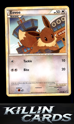 Eevee (47) 47/90 Pokemon Common Undaunted Card LP - Image 1