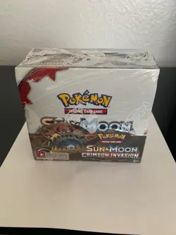 Pokemon Sun and Moon Crimson Invasion Booster Box Card Game - 16381249 820650812491 - Image 1