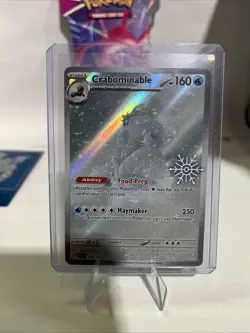 2025 Pokemon Card - CRABOMINABLE - 149/142 - Holiday Snowflake Stamp Promo - Image 1