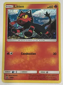 Litten SM02 Black Star Promo Sun & Moon | Lightly-Moderately Played Pokemon Card - Image 1