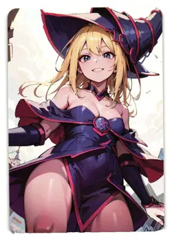 DARK MAGICIAN GIRL YU-GI-OH Foil PRISM Holo CCG Anime Custom Card - Image 2