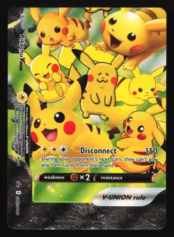 Pokemon Pikachu V-Union SWSH139/140/141/142 Holo Black Star Promo 4 Card Set LP - Image 2