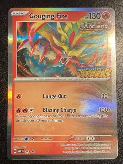 Gouging Fire PRERELEASE SVP151 Stamped PROMO Surging Sparks Pokemon Card TCG - Image 1