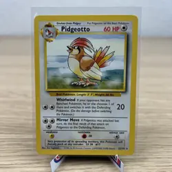 Pidgeotto 22/102 Pokemon Card Unlimited Edition Rare Base Set 1999 WOTC - Image 1