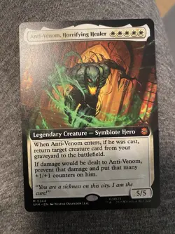 1x FOIL EXTENDED Anti-Venom, Horrifying Healer, NM, SPM, Magic Gathering, MtG - Image 1