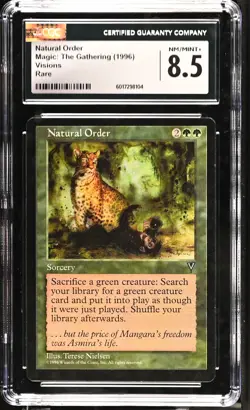 NATURAL ORDER Visions Rare CGC 8.5 Vintage MTG [Nostalgium] - Image 1