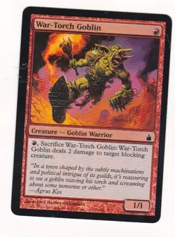 MTG: Ravnica: City of Guilds: Foil: War-Torch Goblin - Image 1