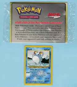 SEALED Pokemon Marill 29 Neo Genesis WOTC Black Star Promo - Image 1