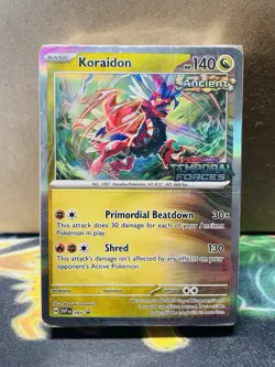 SEALED Pokemon Koraidon SVP 091 Temporal Forces Prerelease Build & Battle - Image 1