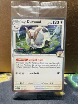 SEALED Pokemon Hop's Dubwool 136/159 Journey Together Best Buy Cosmos Holo Promo - Image 1
