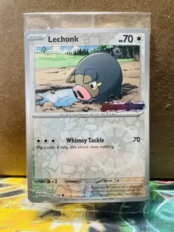 SEALED Pokemon Lechonk 156/198 Scarlet & Violet STAMPED Best Buy Promo - Image 1