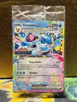 SEALED Pokemon Glaceon ex 026/131 Prismatic Evolutions Surprise Box Holo Promo - Image 1