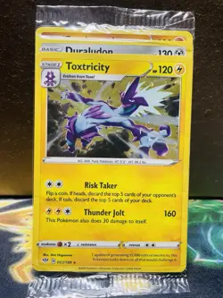 SEALED Pokemon Toxtricity 063/189 Darkness Ablaze Cosmos Holo Knockout Promo - Image 1