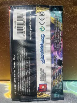 SEALED Pokemon SWSH Darkness Ablaze Booster Pack (Grimmsnarl Art) NEW - Image 2
