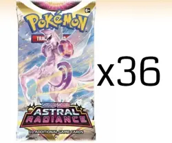 x36 Pokemon TCG Astral Radiance Booster Pack Lot 2022 SEALED Box Equivalent - Image 2