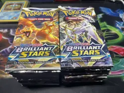 x36 Pokemon TCG Brilliant Stars Booster Pack Lot 2022 SEALED Box Equivalent - Image 1