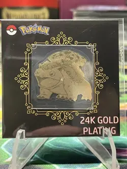 Venusaur 24k Gold Plated Pokemon Sticker Korean Striking Popping Candy - Image 1