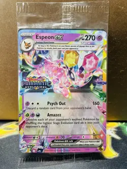 SEALED Pokemon Espeon ex 034/131 Prismatic Evolutions Surprise Box Holo Promo - Image 1