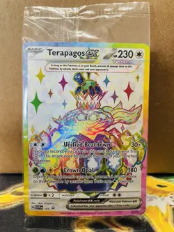 SEALED Pokemon Terapagos ex SVP 165 Scarlet & Violet Holo Black Star Promo - Image 1