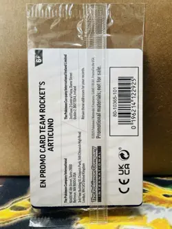 SEALED Pokemon Team Rocket's Articuno 051/182 Destined Rivals Best Buy Promo - Image 2