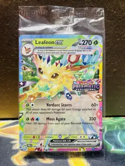 SEALED Pokemon Leafeon ex 006/131 Prismatic Evolutions Surprise Box Holo Promo - Image 1