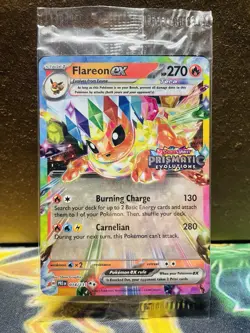 SEALED Pokemon Flareon ex 014/131 Prismatic Evolutions Surprise Box Holo Promo - Image 1
