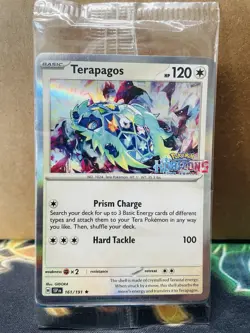 SEALED Pokemon Terapagos 161/191 (Fuecoco) Surging Sparks Stamped Horizons Promo - Image 1
