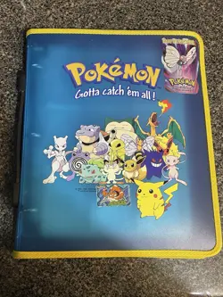 Vintage Pokemon Gotta Catch em All 3-Ring Binder x36 9-Pocket Pages/Top Load/Zip - Image 1