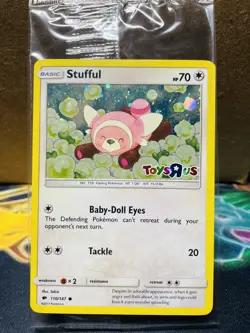 SEALED Pokemon Stufful 110/147 Toys R Us Burning Shadows Cosmos Holo Promo - Image 1