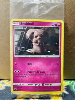 SEALED Pokemon Snubbull SM200 SM Dective Pikachu Cosmos Holo Black Star Promo - Image 1