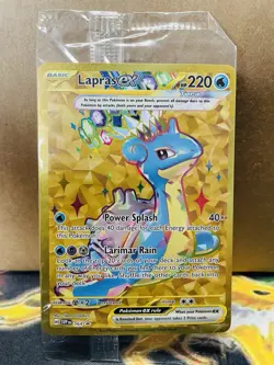 SEALED Pokemon Lapras ex SVP 164 Scarlet & Violet Holo Black Star Promo - Image 1