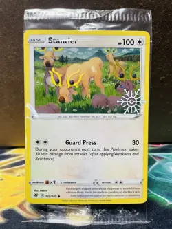 SEALED Pokemon Stantler 125/189 Cosmos Holo Advent Calander Snowflake Stamped - Image 1