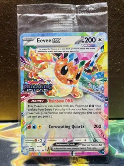 SEALED Pokemon Eevee ex 075/131 Prismatic Evolutions Surprise Box Holo Promo - Image 1
