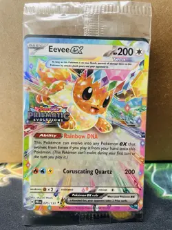 SEALED Pokemon Eevee ex 075/131 Prismatic Evolutions Surprise Box Holo Promo - Image 1
