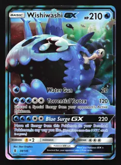 Wishiwashi GX 38/145 SM - Guardians Rising Ultra Rare Pokemon Card - Image 1