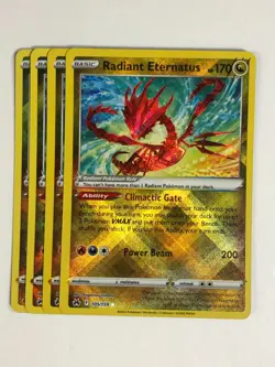 Pokemon Card Crown Zenith 4x Playset Radiant Eternatus 105/159 NM - Image 1